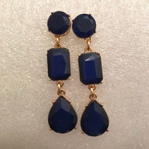 Jeweled drop earrings